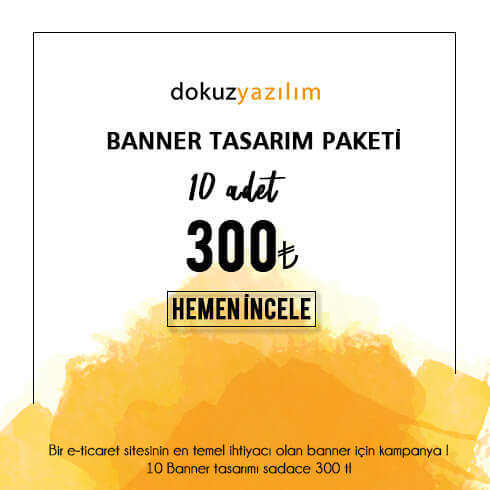 Banner tasarım paketi kampanyası!