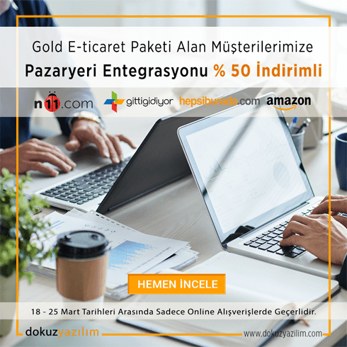 Gold E-ticaret Paketi Alana Pazaryeri Entegrasyonu
Yarı Fiyatına